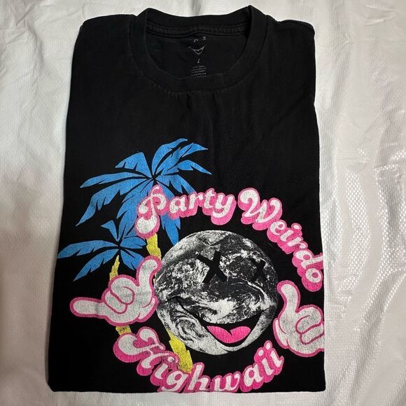 Party Weirdo Highwaii Rave Short Sleeve T-shirt Size Large - Picture 4 of 8